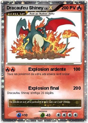Pokemon Dracaufeu Shiney