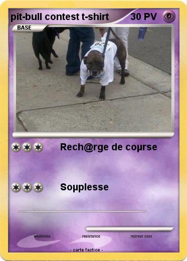 Pokemon pit-bull contest t-shirt