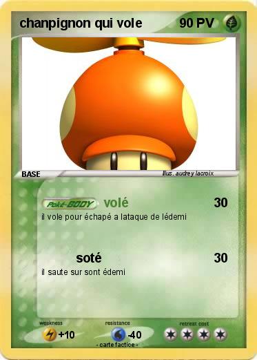 Pokemon chanpignon qui vole