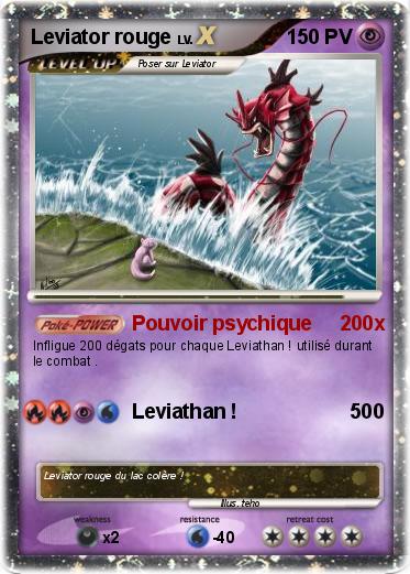 Pokemon Leviator rouge