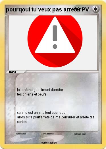 Pokemon pourqoui tu veux pas arreter