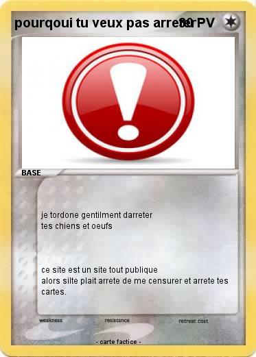Pokemon pourqoui tu veux pas arreter