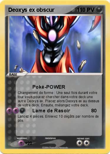 Pokemon Deoxys ex obscur