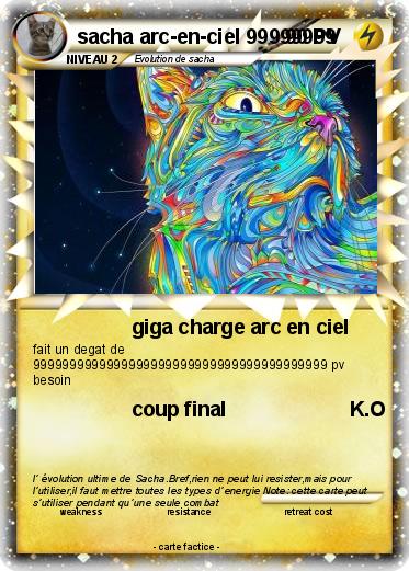 Pokemon sacha arc-en-ciel 99999999