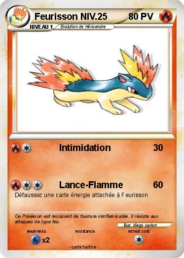 Pokemon Feurisson NIV.25