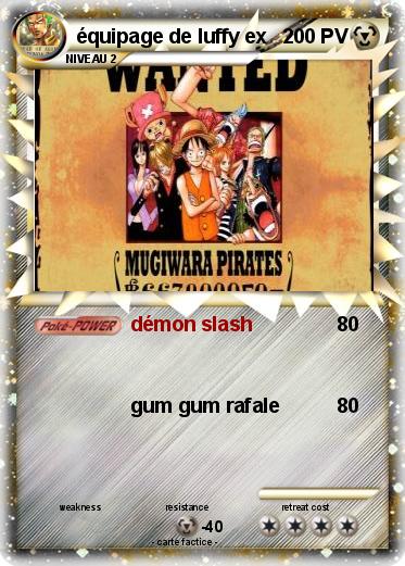 Pokemon équipage de luffy ex