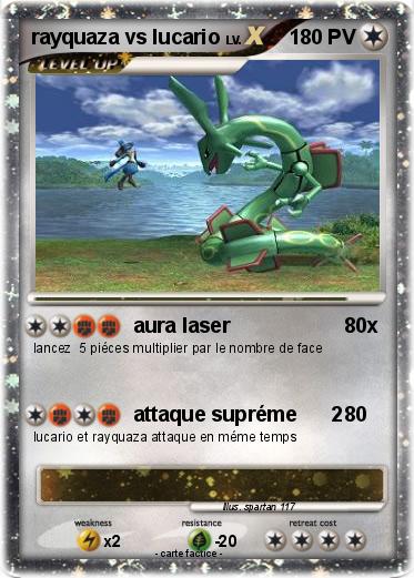 Pokemon rayquaza vs lucario