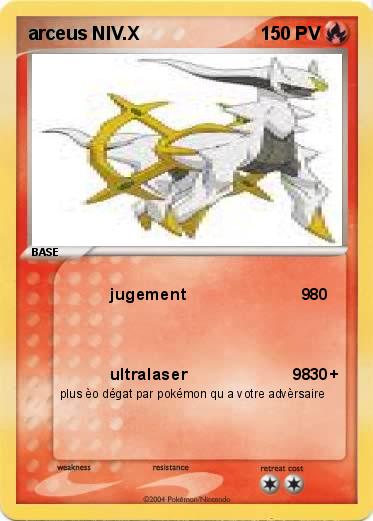 Pokemon arceus NIV.X