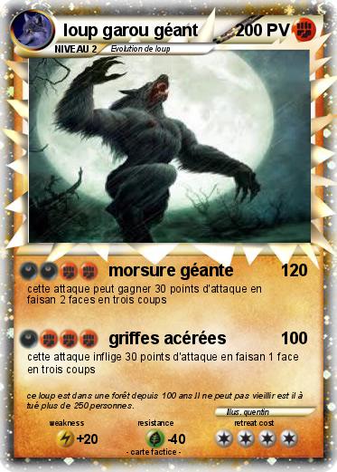 Pokemon loup garou géant
