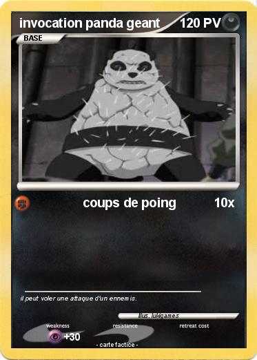 Pokemon invocation panda geant