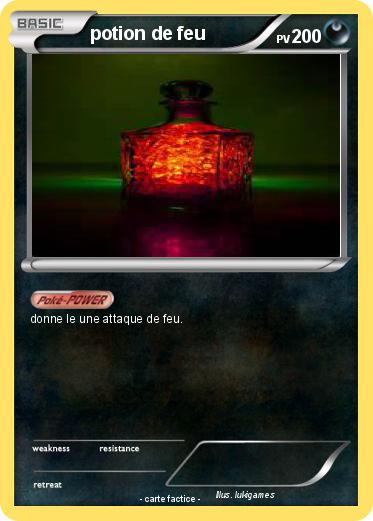 Pokemon potion de feu
