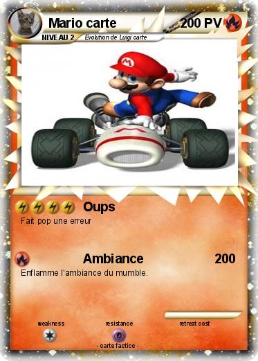 Pokemon Mario carte