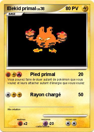 Pokemon Elekid primal