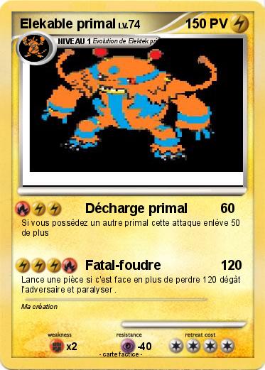 Pokemon Elekable primal