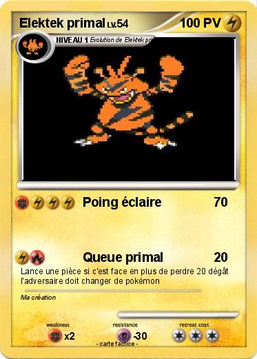 Pokemon Elektek primal
