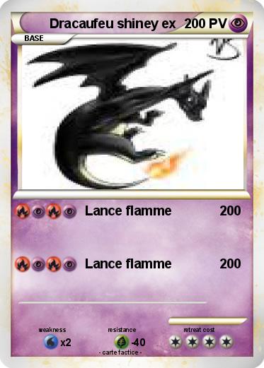 Pokemon Dracaufeu shiney ex