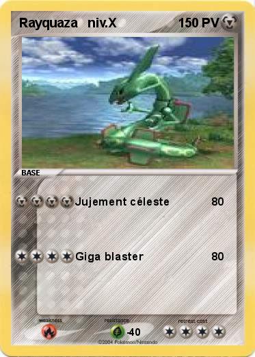 Pokemon Rayquaza   niv.X