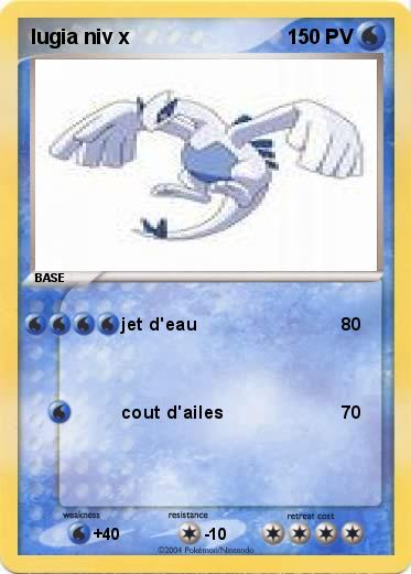 Pokemon lugia niv x