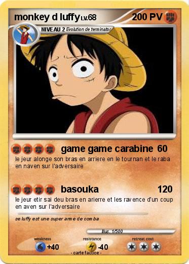 Pokemon monkey d luffy