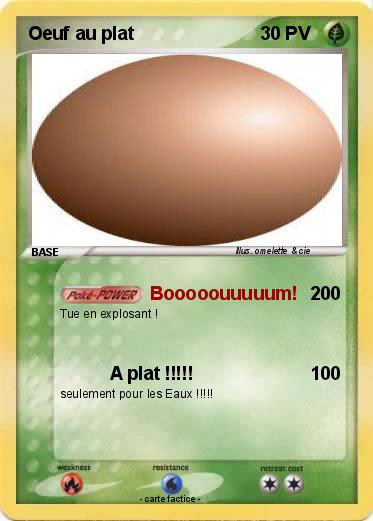 Pokemon Oeuf au plat