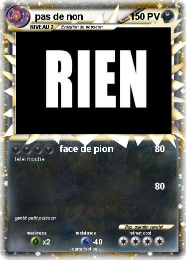 Pokemon pas de non