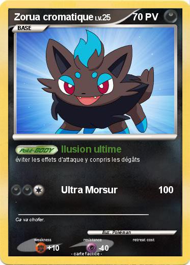 Pokemon Zorua cromatique