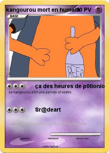 Pokemon kangourou mort en humain