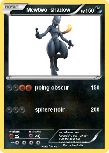 Pokemon Mewtwo  shadow