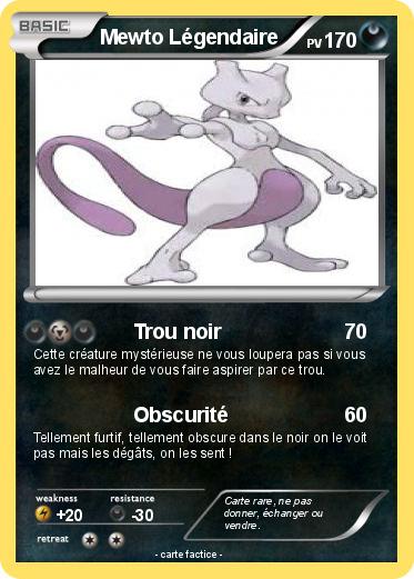 Pokemon Mewto Légendaire