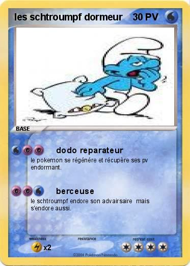 Pokemon les schtroumpf dormeur