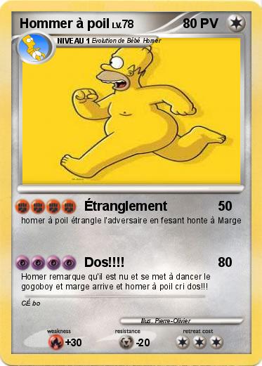 Pokemon Hommer à poil