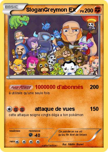 Pokemon SloganGreymon EX