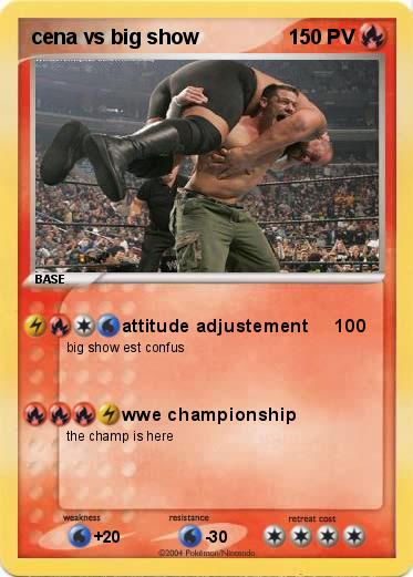 Pokemon cena vs big show 