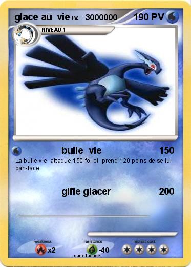 Pokemon glace au  vie