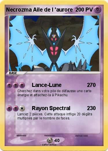 Pokemon Necrozma Aile de l 'aurore