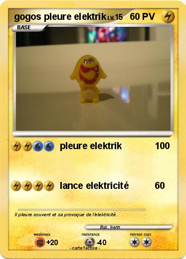 Pokemon gogos pleure elektrik