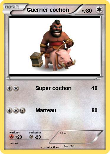 Pokemon Guerrier cochon