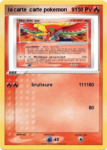 Pokemon la carte  carte pokemon   9