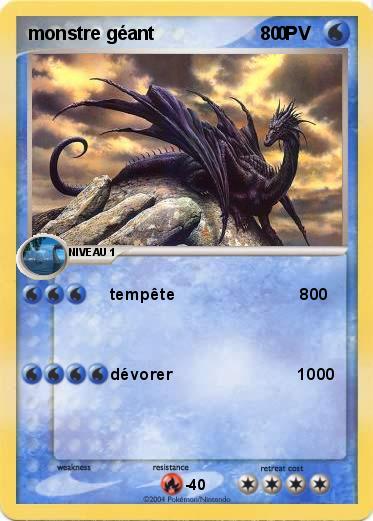 Pokemon monstre géant                        0