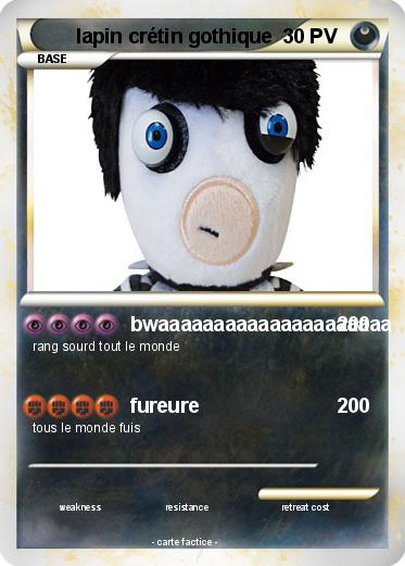 Pokemon lapin crétin gothique