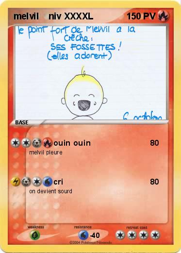 Pokemon melvil    niv XXXXL