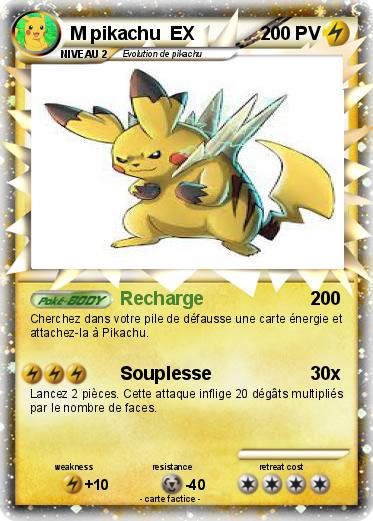 Pokemon M pikachu  EX