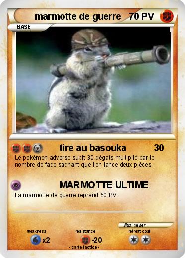 Pokemon marmotte de guerre