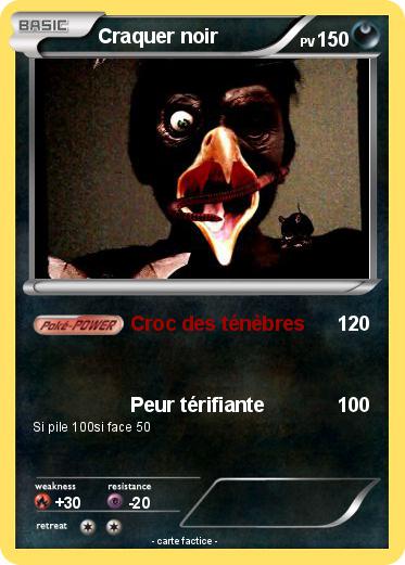 Pokemon Craquer noir