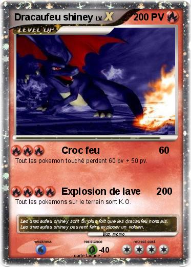 Pokemon Dracaufeu shiney