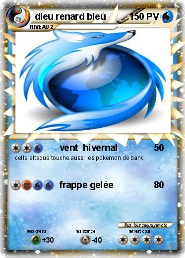 Pokemon dieu renard bleu