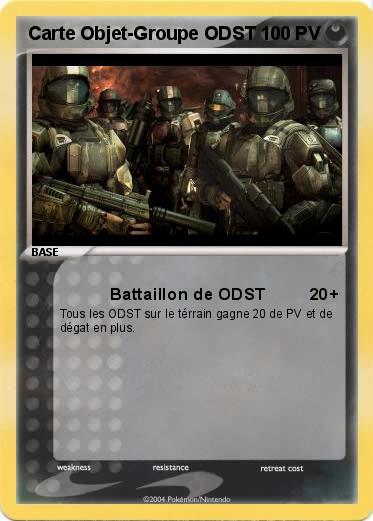 Pokemon Carte Objet-Groupe ODST