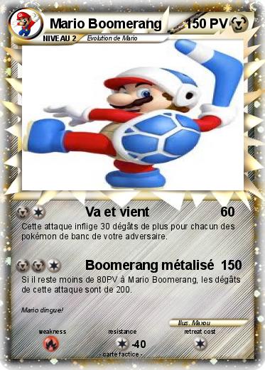 Pokemon Mario Boomerang