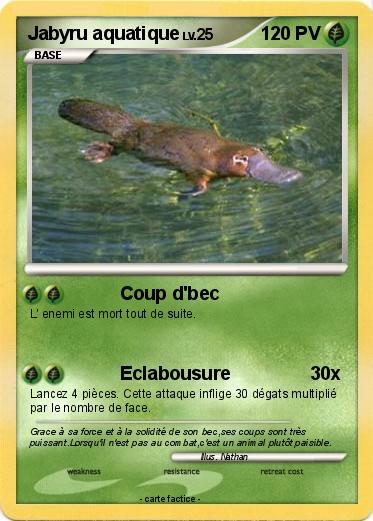Pokemon Jabyru aquatique