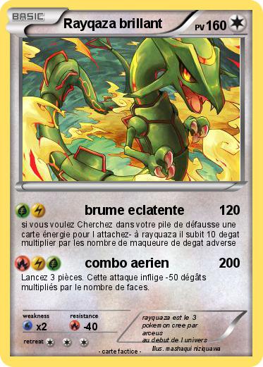 Pokemon Rayqaza brillant